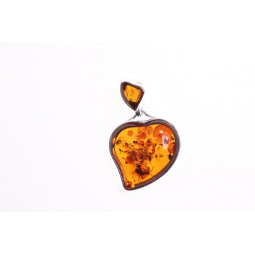 Pendentif ambre et argent Bis and Love