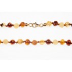 Bracelet ambre perles multicolores