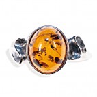 Bague ambre Virages