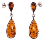 Boucles d'oreilles Gouttes d'ambre