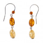 Boucles d'oreilles ambre Sunshine