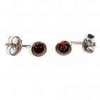 Boucles d'oreilles ambre et argent Babydoll