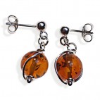 Boucles d'oreilles ambre Opéra Bis