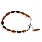 Bracelet ambre et argent Slavina