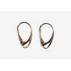 Boucles d'oreilles ambre et argent Danava