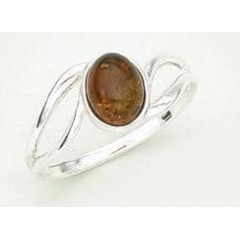 Bague ambre et argent Masha