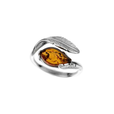 Bague ambre on sale reglable