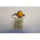 Bague ambre et argent Charlie