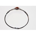 Bracelet ambre et argent Selva